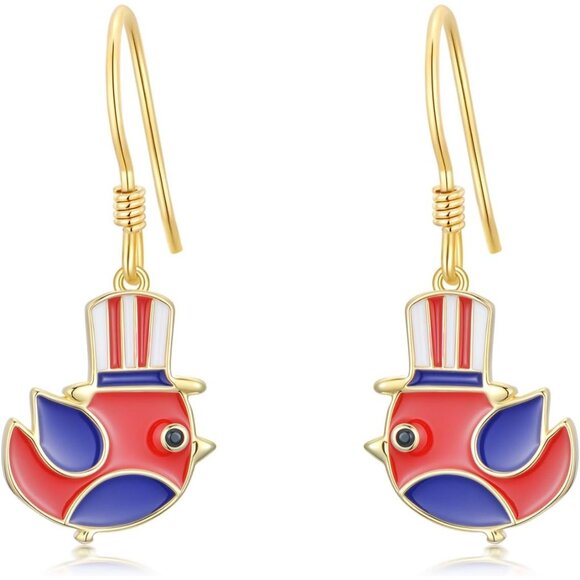 4th of July Patriotic Independence Day Dangle Earring  for Women - Picture 1 of 6